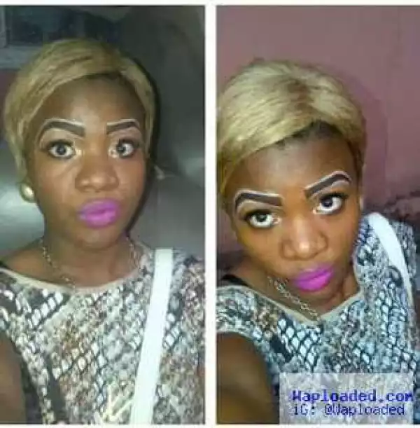 Babe Breaks The Internet With Her Shocking Eyebrow Highlight Makeup (Photo)